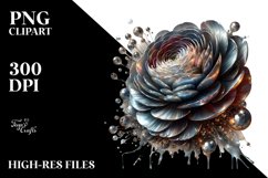 Abstract Shiny Ranunculus Clipart Product Image 3