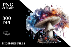 Mystical Celestial Mushroom, Transparent PNG Product Image 2