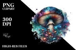 Mystical Celestial Mushroom, Transparent PNG Product Image 2