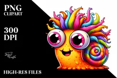 Colorful Baby Snail | Sublimation Clipart Product Image 3