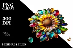 Watercolor Luxury Flower Splash Clipart Product Image 1