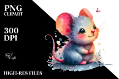 Vibrant Baby Mouse,Simple Halloween | Sublimation,Clipart Product Image 2
