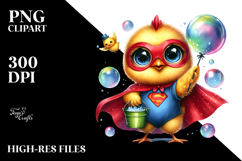 Crazy Cute Baby Chicken PNG Product Image 2