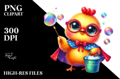 Crazy Cute Baby Chicken PNG Product Image 2