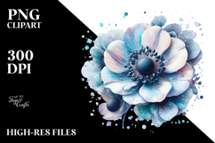 Anemone with Metallic Insertions PNG Product Image 2