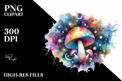 Colorful Mushroom, Transparent PNG Product Image 1