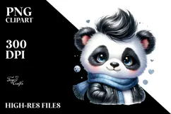 Cute Baby Panda Astronaut PNG Product Image 2