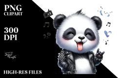 Energetic Panda PNG Product Image 2