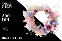 Colorful Pastel Shiny Lilac PNG Product Image 2
