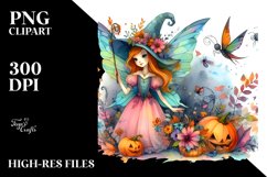 Vibrant Halloween Fairy | Clipart Product Image 3