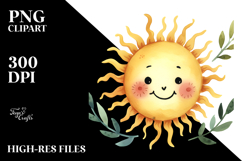 Smiling Whimsical Sun, Transparent PNG Product Image 2