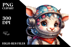 Energetic Baby Lamb with Punk Look, Transparent PNG Product Image 2