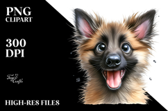 Cute Baby Malinois PNG Product Image 2