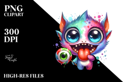 Funny Mini Banshee Eyeball Candy PNG Product Image 2