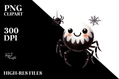 Simple Funny Spider Clipart, Halloween Theme, PNG Product Image 2
