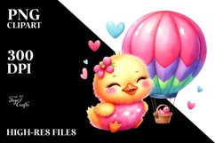 Cute Pink-ish Baby Duck PNG Product Image 2