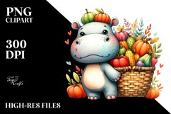 Colorful Autumn Vegetables Basket | Sublimation | Clipart Product Image 3