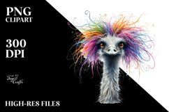 Vibrant Watercolor Moa PNG Product Image 3