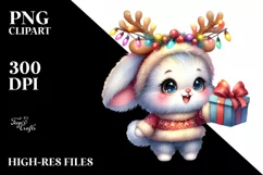 Extremely Expressive Baby Rabbit PNG Product Image 3