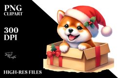 Enthusiastic Baby Shiba Inu PNG Product Image 1