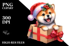 Enthusiastic Baby Shiba Inu PNG Product Image 3