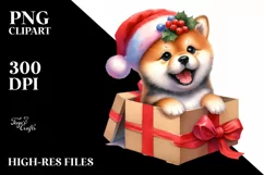 Enthusiastic Baby Shiba Inu PNG Product Image 3