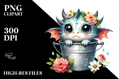 Cute Baby Dragon Coming Out, Transparent PNG Product Image 2