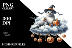 Seal Dressed for Halloween PNG Product Image 2