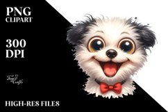Cute Crazy Bichon Frise Sublimation Clipart Product Image 3