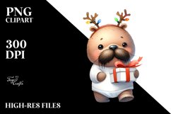 Extremely Expressive Baby Walrus PNG Product Image 1