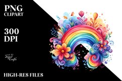 Whimsical Colorful Watercolor Abstract | Sublimation Clipart Product Image 3