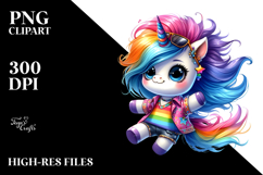 Cute Unicorn Jumping, Transparent PNG Product Image 2