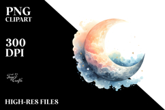 Simple Half Moon, Transparent PNG Product Image 2