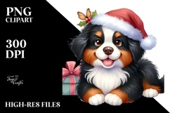 Cute Cartoon Bernese Mountain Dog PNG Product Image 2