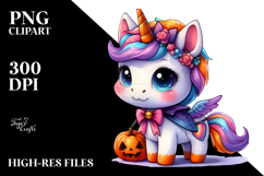 Style Halloween Unicorn PNG Product Image 2