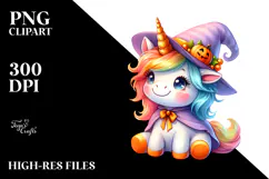 Style Halloween Unicorn PNG Product Image 2