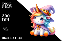Style Halloween Unicorn PNG Product Image 2