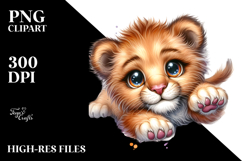 Energetic Lion PNG Product Image 2