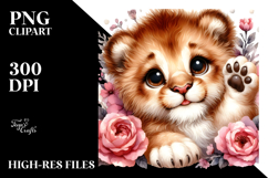 Energetic Lion PNG Product Image 2