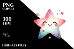 Whimsical Smiling Star PNG Product Image 2