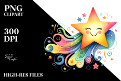 Smiling Whimsical Cloud, Transparent PNG Product Image 2