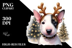 Extremely Expressive Baby Bull Terrier PNG Product Image 3