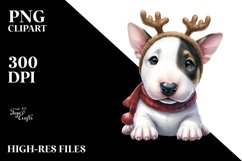 Extremely Expressive Baby Bull Terrier PNG Product Image 3