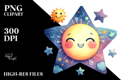 Very Simple Smiling Star, Transparent PNG Product Image 2