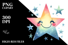 Very Simple Smiling Star, Transparent PNG Product Image 2