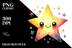 Very Simple Smiling Star, Transparent PNG Product Image 2