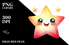 Very Simple Smiling Star, Transparent PNG Product Image 2