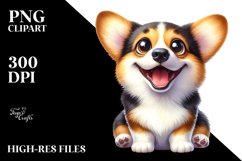 Cute Pembroke Welsh Corgi, Sublimation, Clipart Product Image 3
