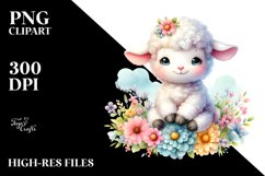 Cute Baby Lamb Clipart Product Image 3