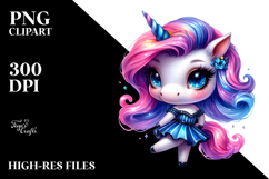 Vibrant Unicorn Dancing with Cool Haircut, PNG Product Image 2